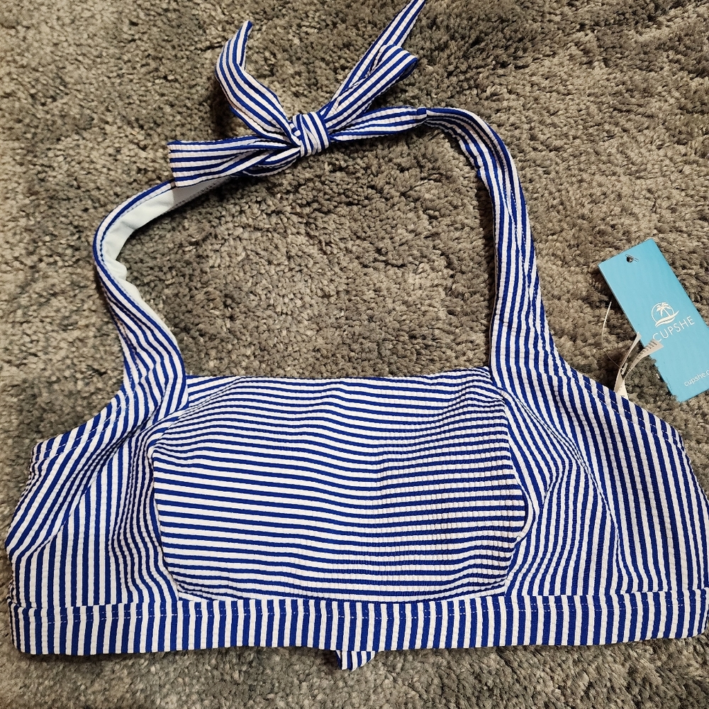Cupshe Life Life On The Beach Bikini Top, Size M